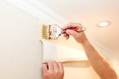 Pose de papier peint à Baulme-la-Roche — revêtements muraux et toiles de verre